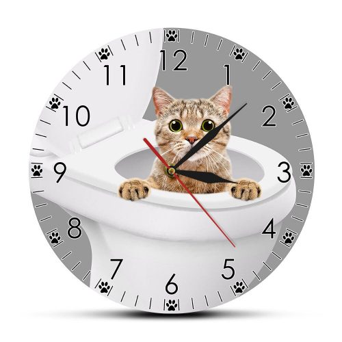 Reloj Gato Baño