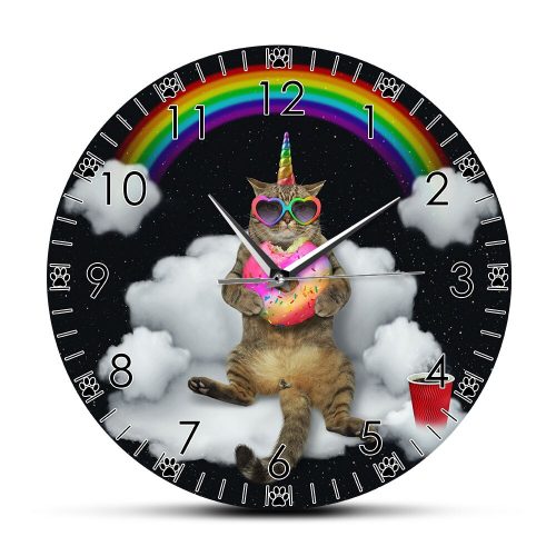 Reloj Gato Arco iris